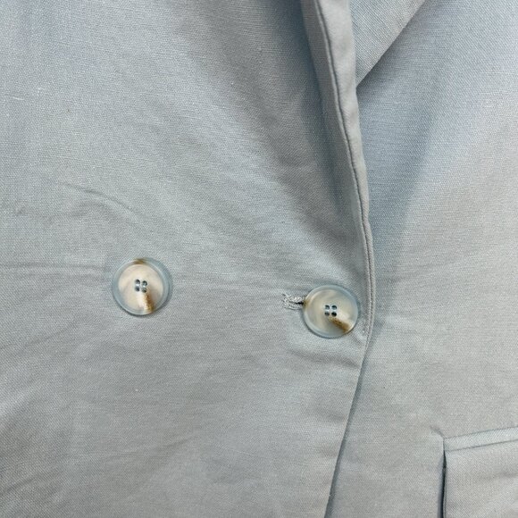 Anna Kay ladies blazer large blue suit jacket double breasted capsule minimalist - Picture 8 of 12